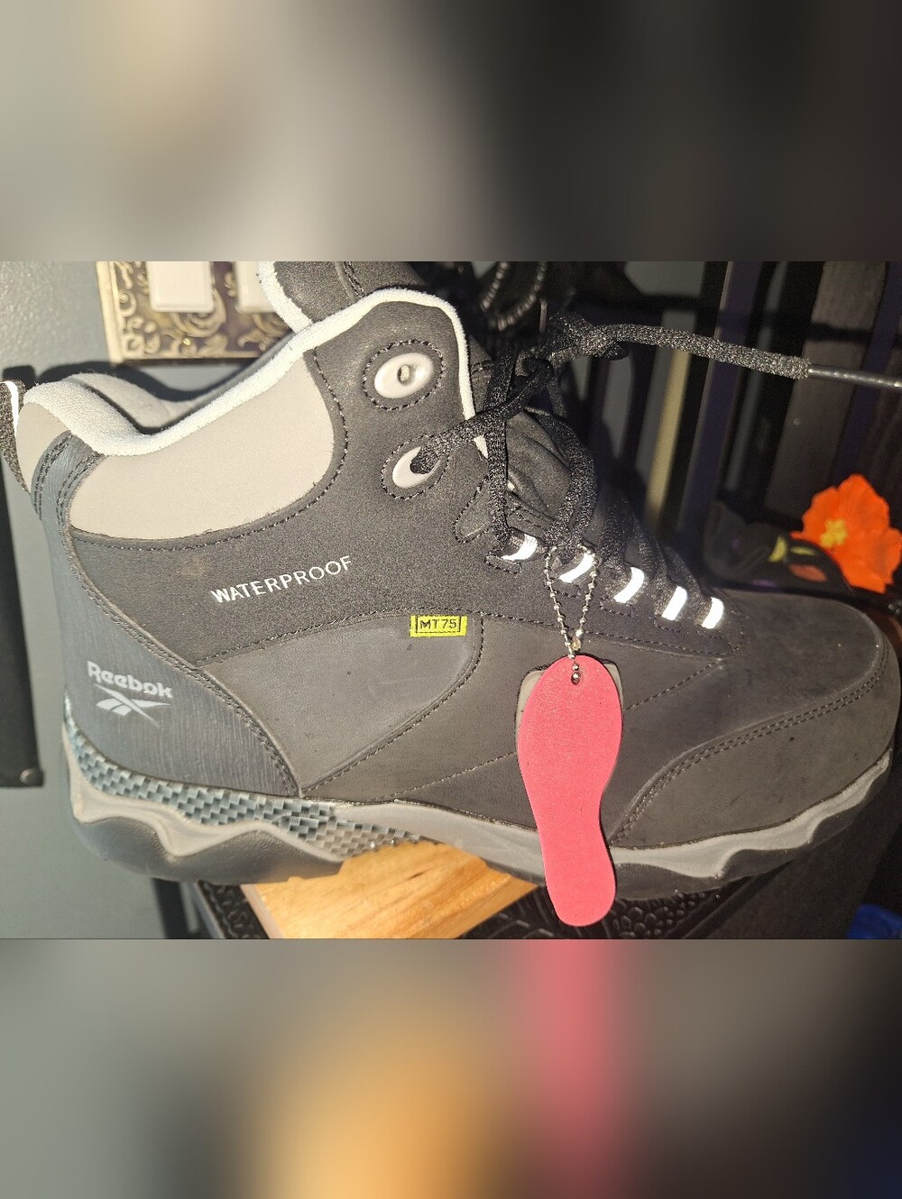 Reebok Men's Black High-Top Lace-Up Sneakers